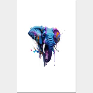 Elephant Splash Art: Majestic Fantasy Visualization #2 Posters and Art